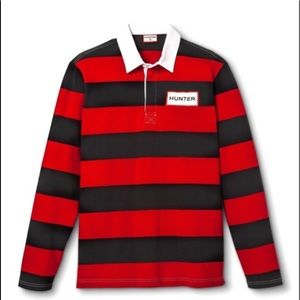 Hunter For Target Red/Blue Long Sleeve Polo